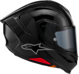 Alpinestars Supertech S-R7 Helmet ECE 22.06 Solid Gloss Black XS - 8202126-1180-XS