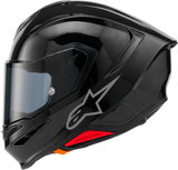 Alpinestars Supertech S-R7 Helmet ECE 22.06 Solid Gloss Black XS - 8202126-1180-XS