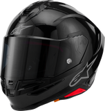 Alpinestars S-R7 Supertech R7 ECE 22.06 Helmet Gloss Black XL, Part Number 8202126-1180-XL