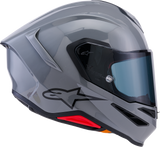 ALPINESTARS Supertech R7 Helmet - 22.06 - Solid - Gloss Gray - Medium 8202126-1635-M