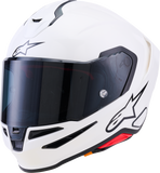 Alpinestars Supertech R7 S-R7 Helmet ECE 22.06 Solid Gloss White Medium 8202126-2180-M