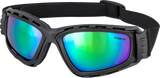 BOBSTER Freedive Goggles, Matte Black with Blue/Green Mirror Lens, BFD002