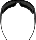 Bobster PCH Convertible Goggles, Black Frame with Crimson/Pink/Yellow Mirror Lens, BPCH002
