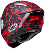 Shoei X-15 Marq Dazzle TC-10 Full-Face Helmet, X-Small – Part Number 0105151003