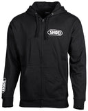 SHOEI Corp Logo Zip-Up Hoodie Black and White Small 0411240504