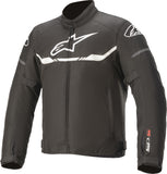 Alpinestars T-SP S WP Motorcycle Jacket, Black and White, Size Small, Part Number 4061210604