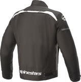 Alpinestars T-SP S WP Motorcycle Jacket, Black and White, Size Small, Part Number 4061210604