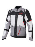 Alpinestars ST Andes V4 DS Motorcycle Jacket Gray/Gray/Cobalt, Size Large, Part Number 4099177176
