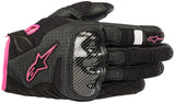 Alpinestars ST SMX-1 Air V2 Motorcycle Gloves, Large, Black/Fluorescent Yellow, Part Number 4211000806