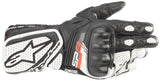 Alpinestars Stella SP-8 V3 Motorcycle Gloves, Small, Black and White – Part Number 4221210604