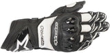 Alpinestars GP Pro RS3 Black and White Motorcycle Glove, 3X-Large, Part Number 4226220609