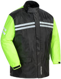 Tourmaster Shield 2-Piece Rain Suit Black/High-Visibility, 2XL
