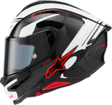 Alpinestars Supertech R7 S-R7 Helmet ECE 22.06 Gloss Black/White/Red 2XL, 8203426-1353-2XL
