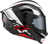 Alpinestars Supertech R7 Helmet ECE 22.06 A-Core Gloss Black/White/Red Medium 8203426-1353-M