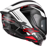 Alpinestars Supertech R7 Helmet ECE 22.06 A-Core Gloss Black/White/Red Medium 8203426-1353-M