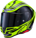 Alpinestars Supertech R7 S-R7 Helmet Zeal Gloss Yellow Fluo/Black/White XS ECE 22.06 - 8202826-5021-XS
