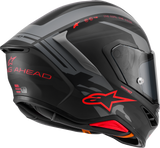 ALPINESTARS Supertech R7 Helmet - 22.06 - A-Core - Matte Black/Gray/Red - Small 8203426-1653-S