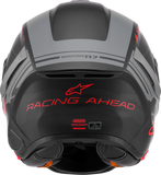 ALPINESTARS Supertech R7 Helmet - 22.06 - A-Core - Matte Black/Gray/Red - Small 8203426-1653-S