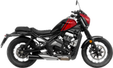 LeoVince Classic Racer Slip-On Muffler for Claibro 700, Black, Part Number 15012BU