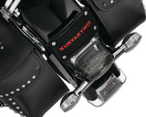 Kuryakyn Curved Laydown License Plate Frame Gloss Black 3148