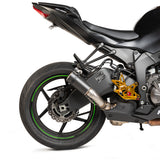Hotbodies MGP Stinger Slip-On Exhaust, Matte Carbon, Kawasaki Ninja ZX-6R, Part 50901-2405