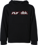 FLY RACING Youth DBK Wheelie Hoodie, Black, YM, 325-00086YM