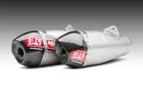 Yoshimura 225840R520 RS-9T Header/Canister/End Cap Exhaust Dual System, Stainless Steel/Aluminum/Carbon Fiber