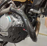 E Line Accessories Carbon Fiber and Kevlar Skid Plate MSP50020 for KTM 500 and Husqvarna FE 501