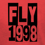 Fly Racing Youth Punk Tee in Red with Contoured Crew Neck - Part #354-0417YS