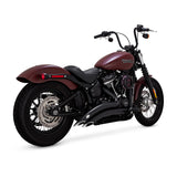 Vance & Hines 2-2 Black PCX Full System Exhaust, 2018-2022 Softail, Part 46377