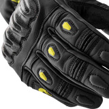 RST S1 Leather Motorcycle Gloves Black/Fluorescent Yellow, Small – Part Number 103650F.YEL-08