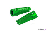 PUIG Racing Footpegs Green Pair, Part Number 6301V
