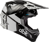 Fly Racing Formula CP DBK Helmet Black/White/Grey Small 73-0064S