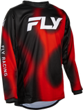 FLY RACING Youth Kinetic Torch Jersey Black/Red/White YL 380-526YL