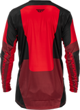 Fly Racing Lite Jersey Black/Red Large - Performance Motorcycle Riding Jersey