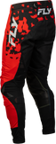 Fly Racing Youth Lite Flake Motocross Pants Red, Gray and Black Size 26, Part Number 380-73226