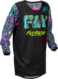 FLY RACING Youth Kinetic Mutant Jersey Black/Multi YM 379-525YM