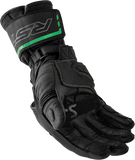 RST S1 Leather Motorcycle Gloves Black/Fluorescent Green, Men’s Medium – Part Number 103650F.GRN-09