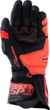 Alpinestars SP-9 Leather Riding Gloves Black/Fluo Red XL – Part Number 3500526-1030-XL