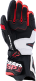 Alpinestars SP-9 Leather Riding Gloves Black/White/Bright Red Medium 3500526-1304-M