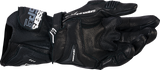Alpinestars SP-9 Leather Motorcycle Gloves Black/White Small 3500526-12-S