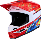 Alpinestars SM3 Falcon Motocross Helmet Red Fluo/White/Blue/Yellow Fluo XL 8300927-3206-XL