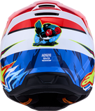 Alpinestars SM3 Falcon Motocross Helmet Red Fluo/White/Blue/Yellow Fluo XL 8300927-3206-XL