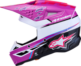 ALPINESTARS SM3 Helmet - Falcon - Purple/White/Black/Pink Fluo - Large 8300927-3222-L