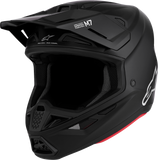 Alpinestars SM7 Solid Matte Black Off-Road Helmet, XS, Part Number 8301426-110-XS