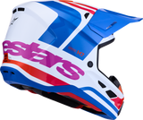 Alpinestars SM7 Off-Road Racing Helmet Core White/Blue/Orange/Pink XS 8301826-2088-XS