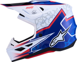 ALPINESTARS SM7 Helmet - Blaster - White/Blue/Red - Medium 8301627-2217-M
