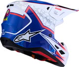 ALPINESTARS SM7 Helmet - Blaster - White/Blue/Red - Medium 8301627-2217-M