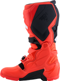 Alpinestars Tech 7 Enduro Boots Black/Fluorescent Red US 10, Part Number 2010426-314-10