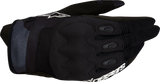 Alpinestars Techdura Motorcycle Gloves White/Black XL - Part Number 3564524-21-XL